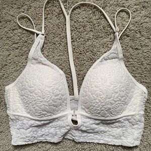 white bralette